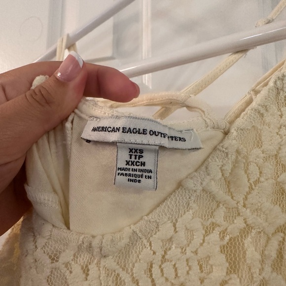 American Eagle White Lace Mini Dress - XXS - Picture 3 of 3